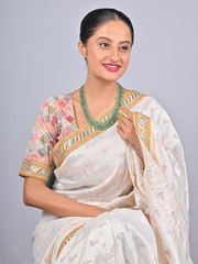 63.4/GM FOUR LAYER EMERALD BEADS MALA (1750)